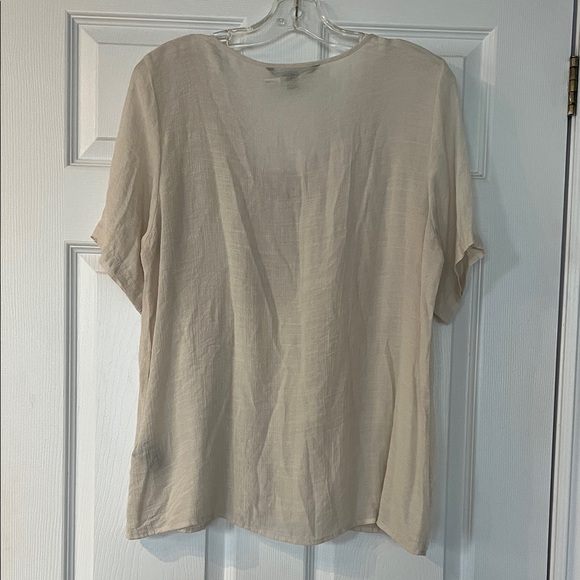 Zac & Rachel Cream Floral Embroidered Blouse - Picture 5 of 5